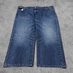 Vintage Polo Ralph Lauren Baggy Medium Wash Jeans (measurements in desc)